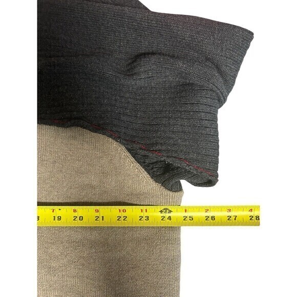 Carbon 2 Cobalt Men's XL Sherpa Fleece Lined Jacket Tan Gray Full Zip Sweater - Picture 4 of 8